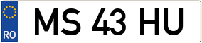 Trailer License Plate